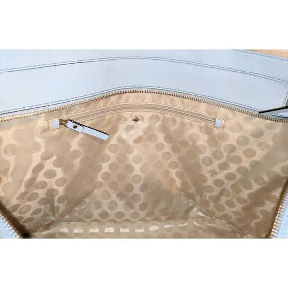 Kate Spade Cedar Street Harmony Tote Saffiano Leather Shoulder Bag Lt Blue EUC - Picture 11 of 12